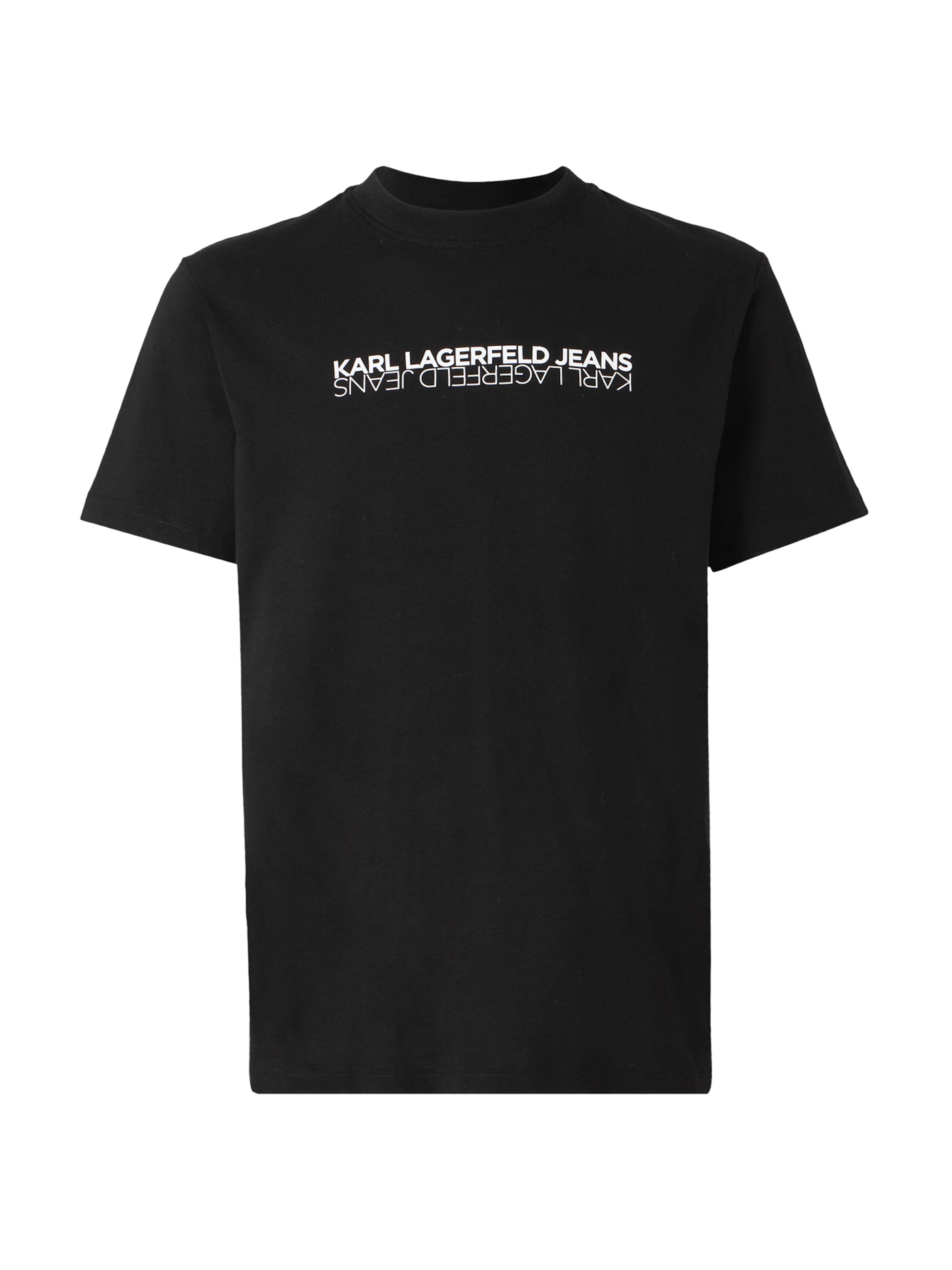 

KARL LAGERFELD JEANS Футболка в черном цвете