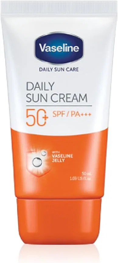 Крем для лица SPF VASELINE Солнцезащитный + PA+++ Daily Sun Cream белый
