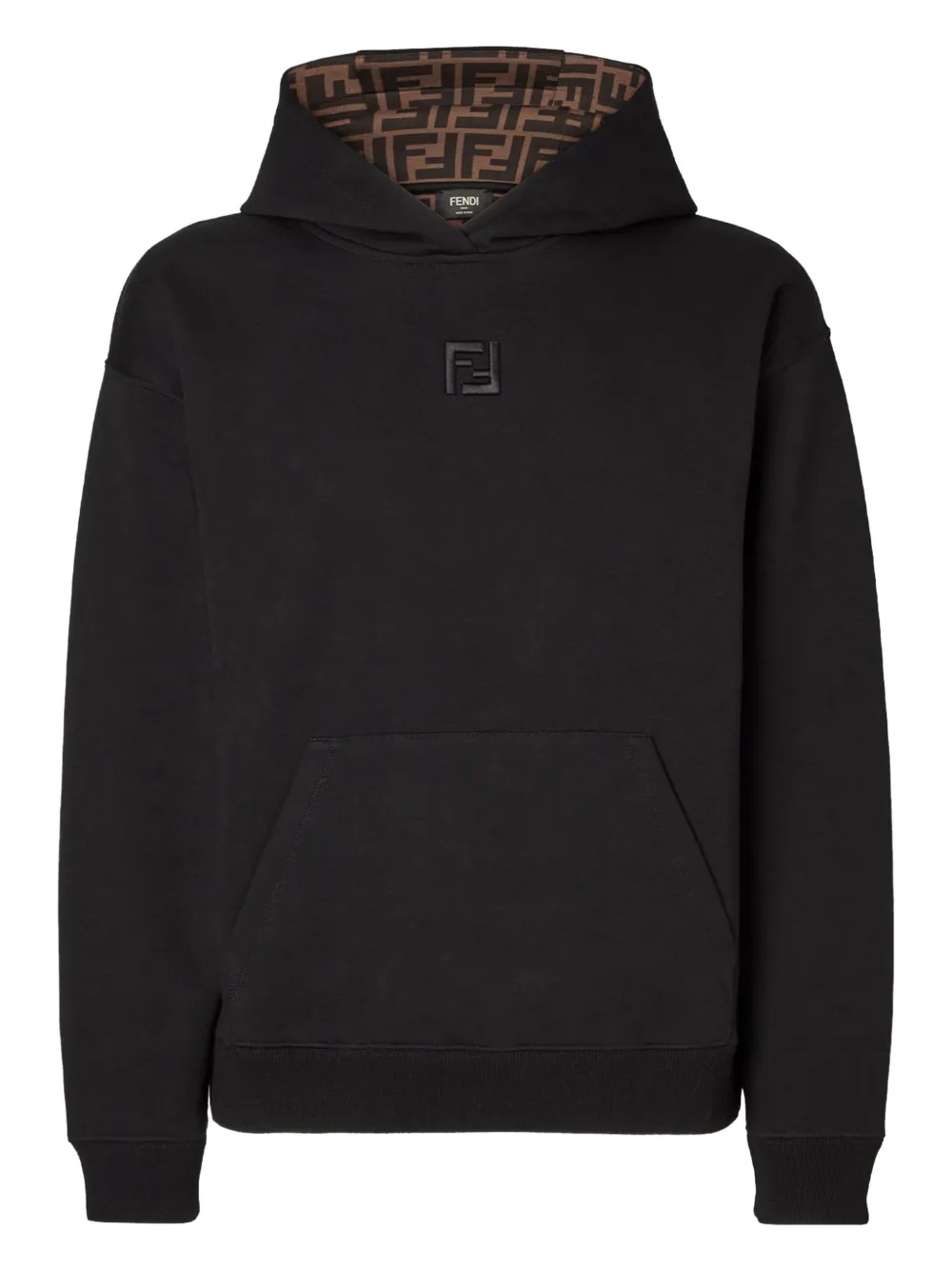 

Худи с логотипом FF Fendi, черный