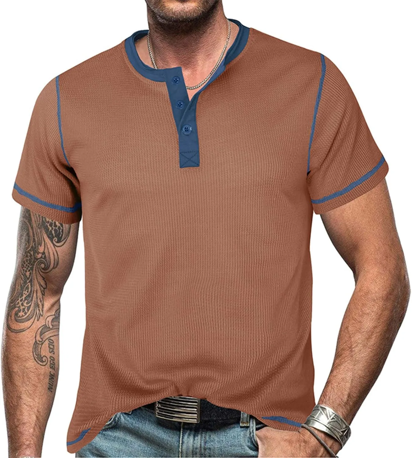 

Zeiyignr мужская футболка-поло с коротким рукавом и пуговицами, летняя легкая