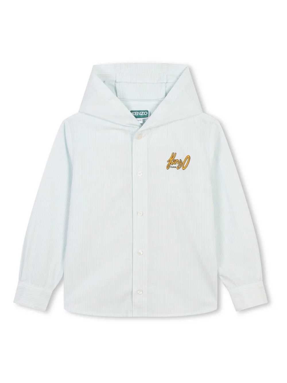 

Толстовка оксфорд с капюшоном Kenzo Kids, синий