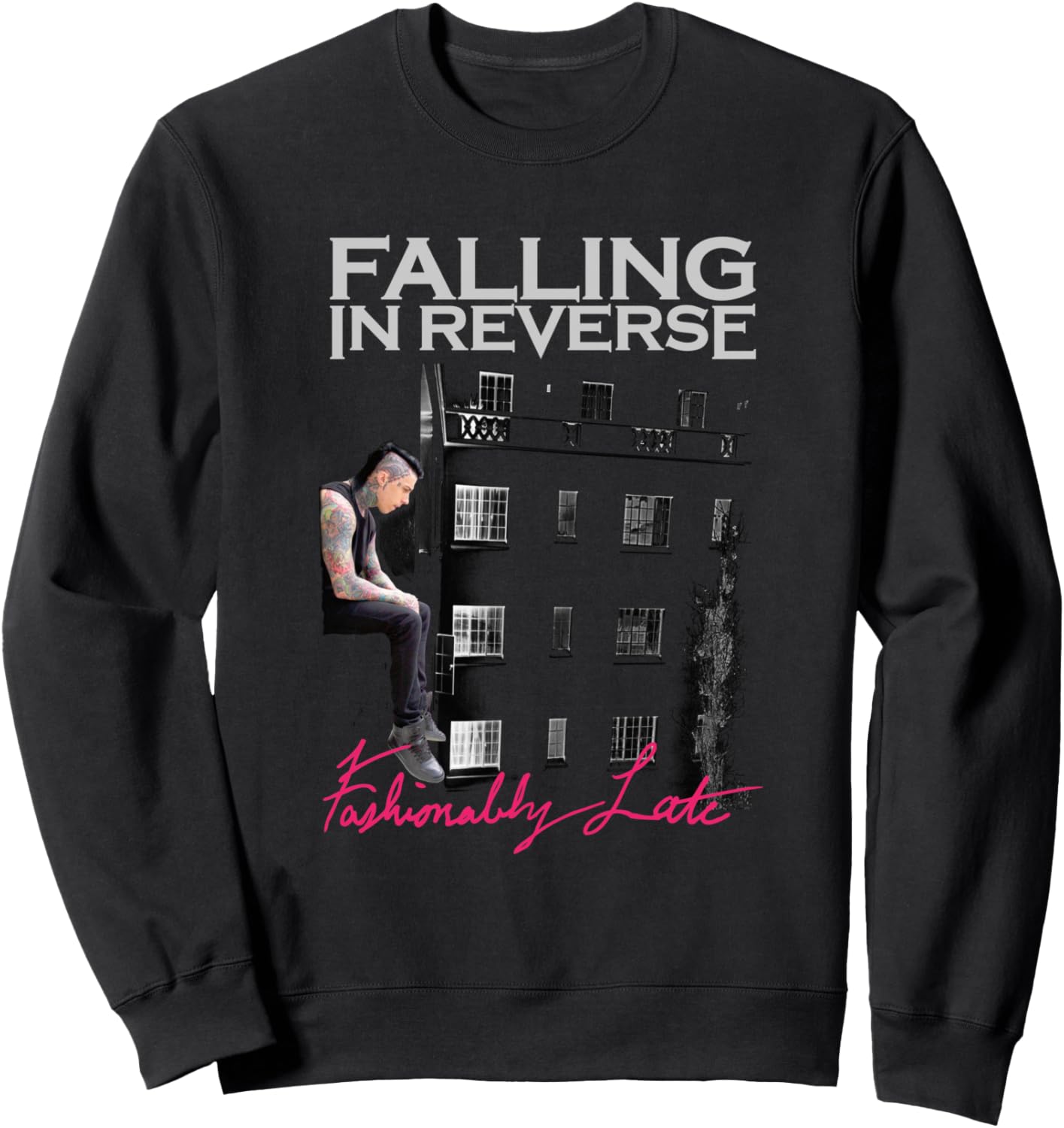 

Толстовка Fashionably Late, черная Falling In Reverse, Черный, Толстовка Fashionably Late, черная Falling In Reverse