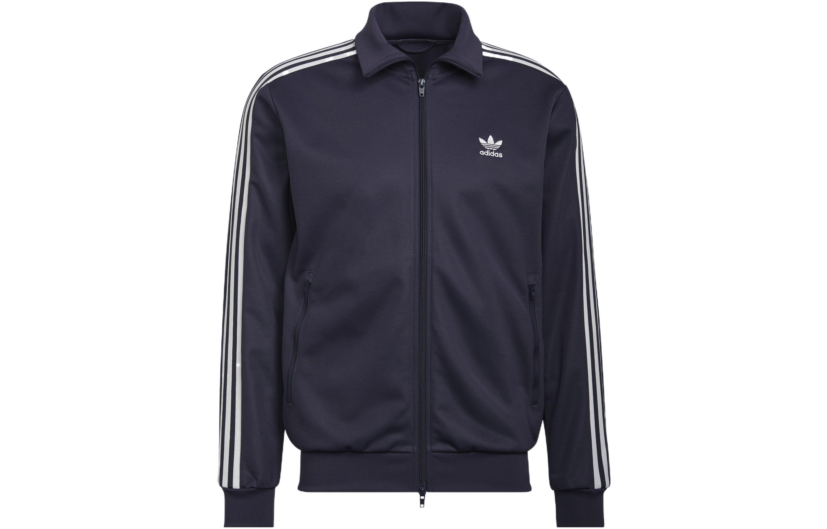 Adidas Originals Куртка мужская тёмно-серая тёмно-синяя, Dark Gray & Navy Blue — фото 2