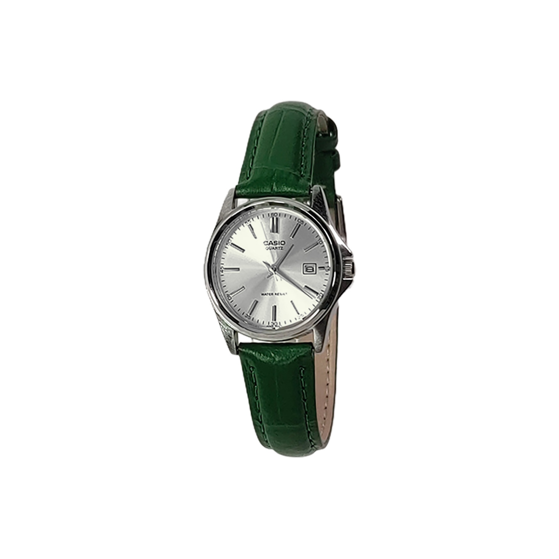 

CASIO Часы Retrofit Series Quartz Movement Genuine Leather Strap Watch Unisex Silver Dial