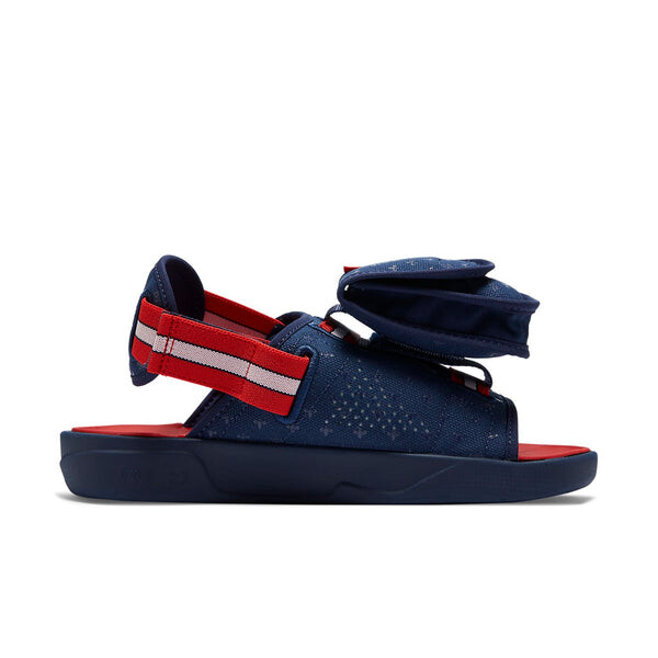 Тапочки paris saint-germain x ls slide 'midnight navy red' Air Jordan, синий — фото 2