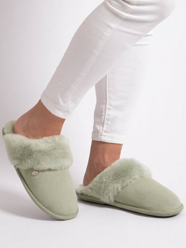 Шлепанцы из овчины герцогини мул Just Sheepskin, цвет Sage