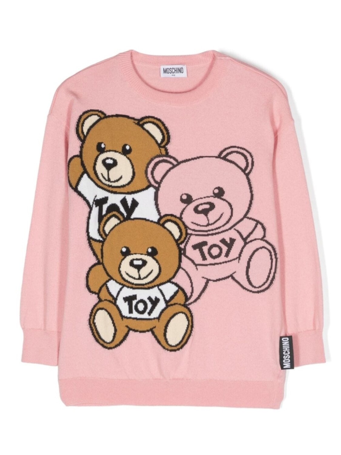 

Moschino Kids джемпер Teddy Friends, розовый