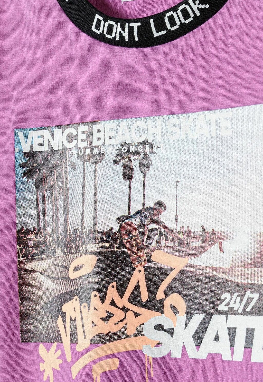 Футболка с принтом SHORT SLEEVE MINOTI, цвет purple — фото 4
