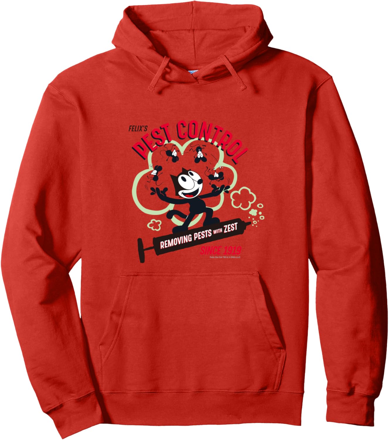 

Толстовка Philix The Cat PEST CONTROL Felix The Cat, красный