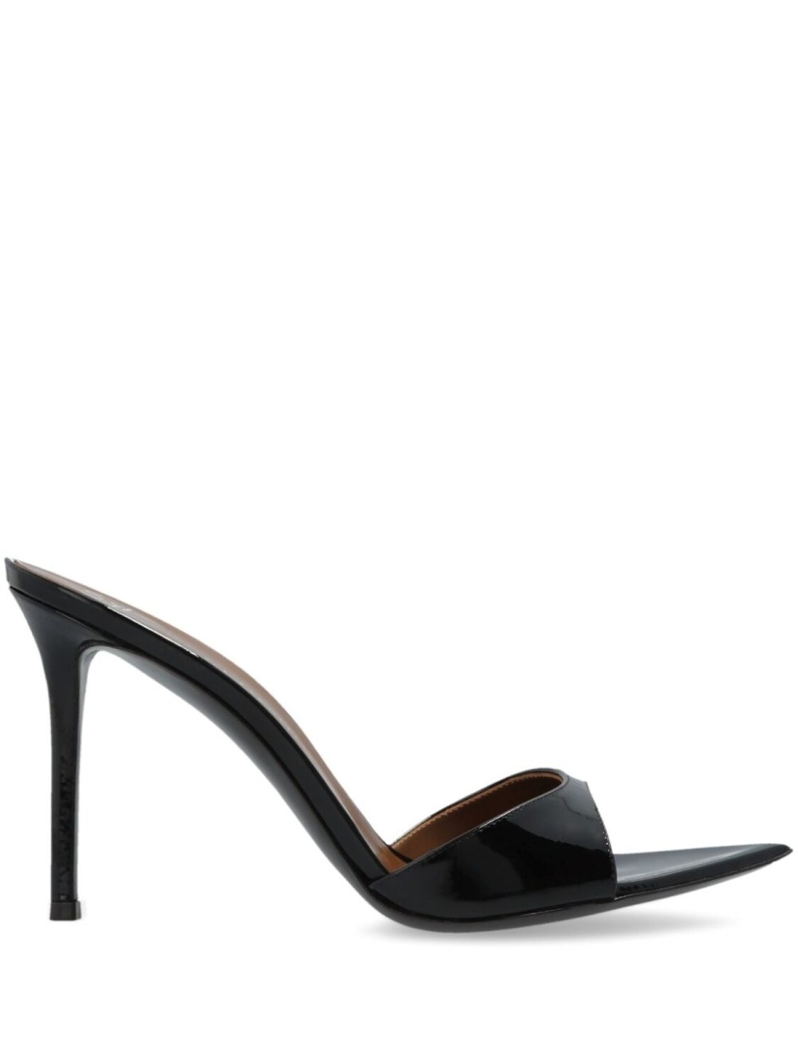 

Мюли Giuseppe Zanotti 90 мм Intriigo с ремешком, черный