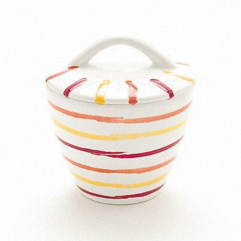 

Сахарница Landlust Gourmet 9 см Gmundner Keramik, белый/желтый/красный