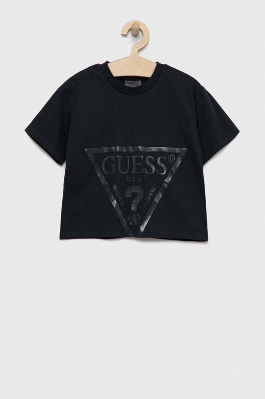 

Детская хлопковая футболка Guess, серый