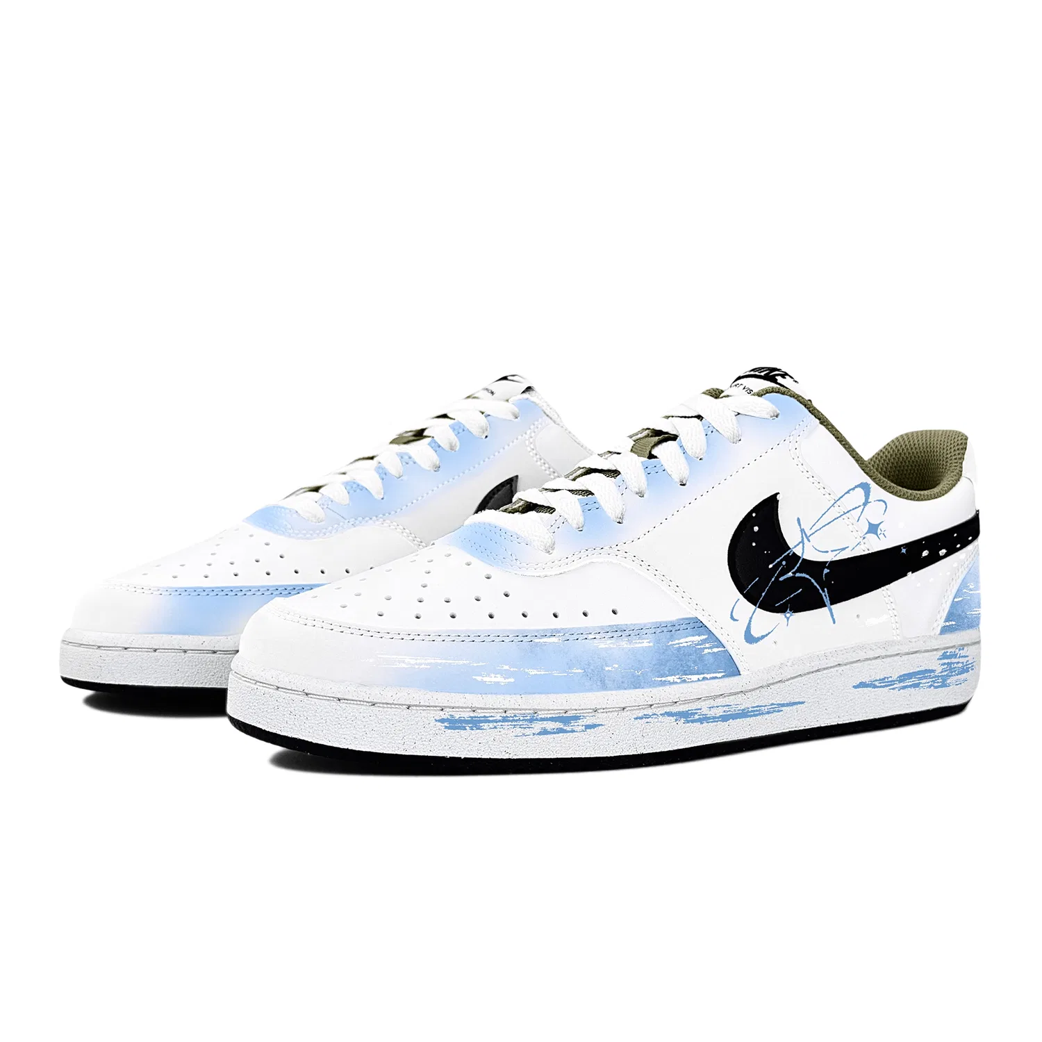 Кроссовки низкие Nike Court Vision Sky Blue — фото 4