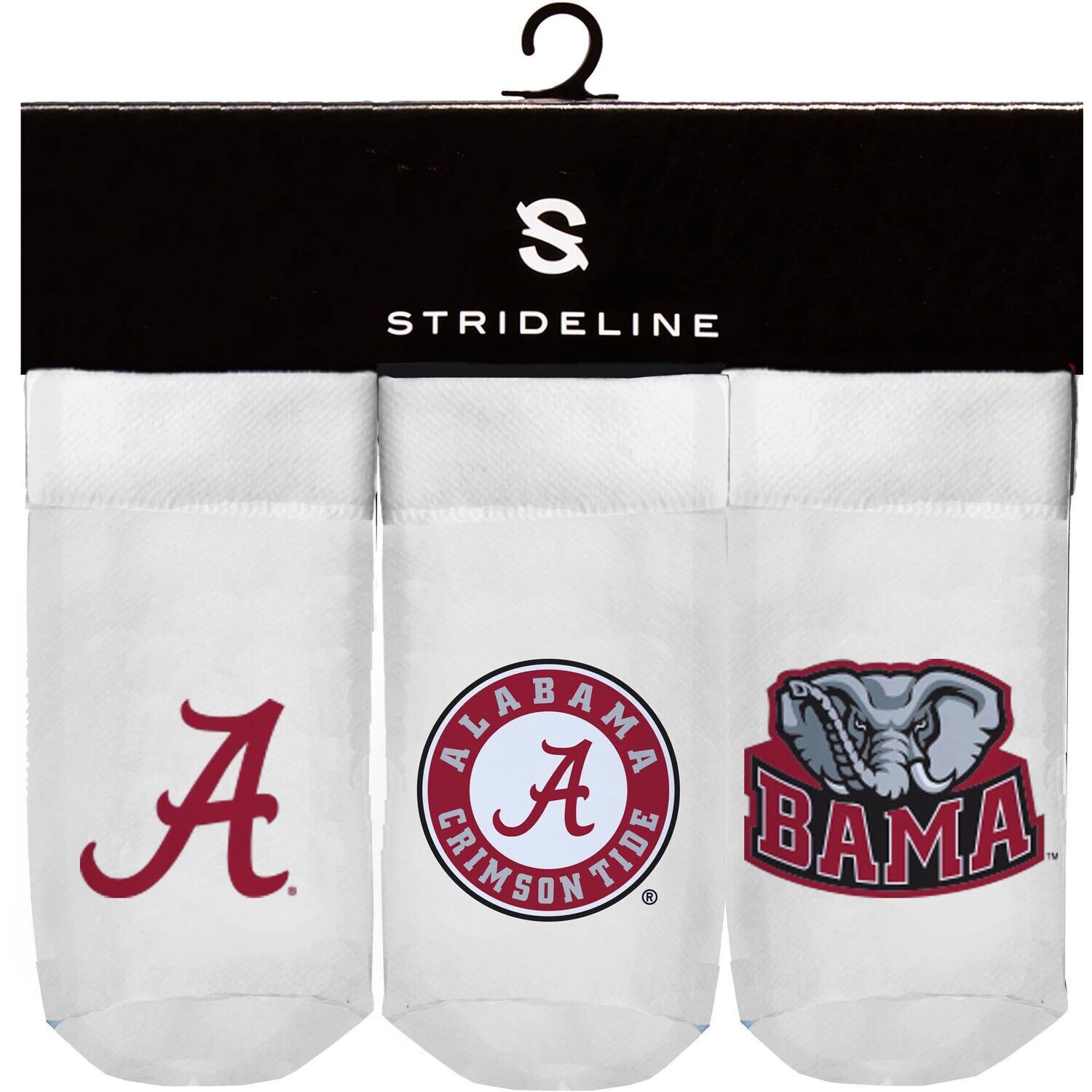 

Набор из трех пинеток Strideline White Alabama Crimson Tide для новорожденных и младенцев Unbranded