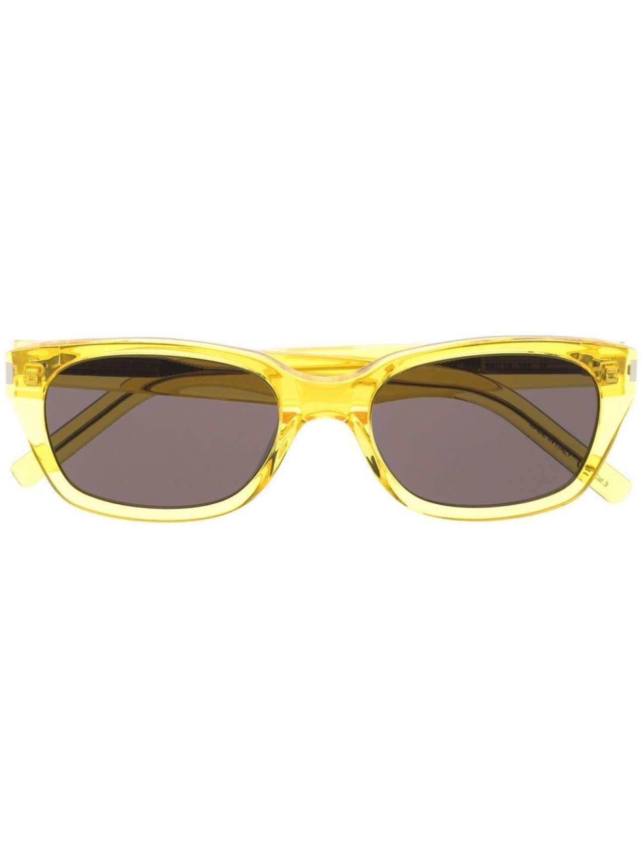 

Saint Laurent Eyewear солнцезащитные очки трапециевидной формы, желтый