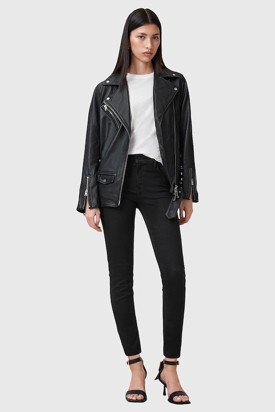 

Хлопковые джинсы MILLER Allsaints, черный