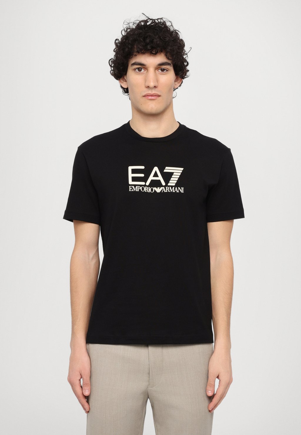 

Футболка с принтом EA7 Emporio Armani, антрацит