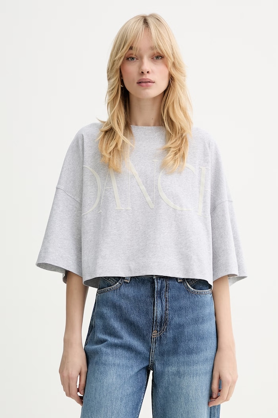 

Хлопковая футболка c ephilas BOSS Orange, серый