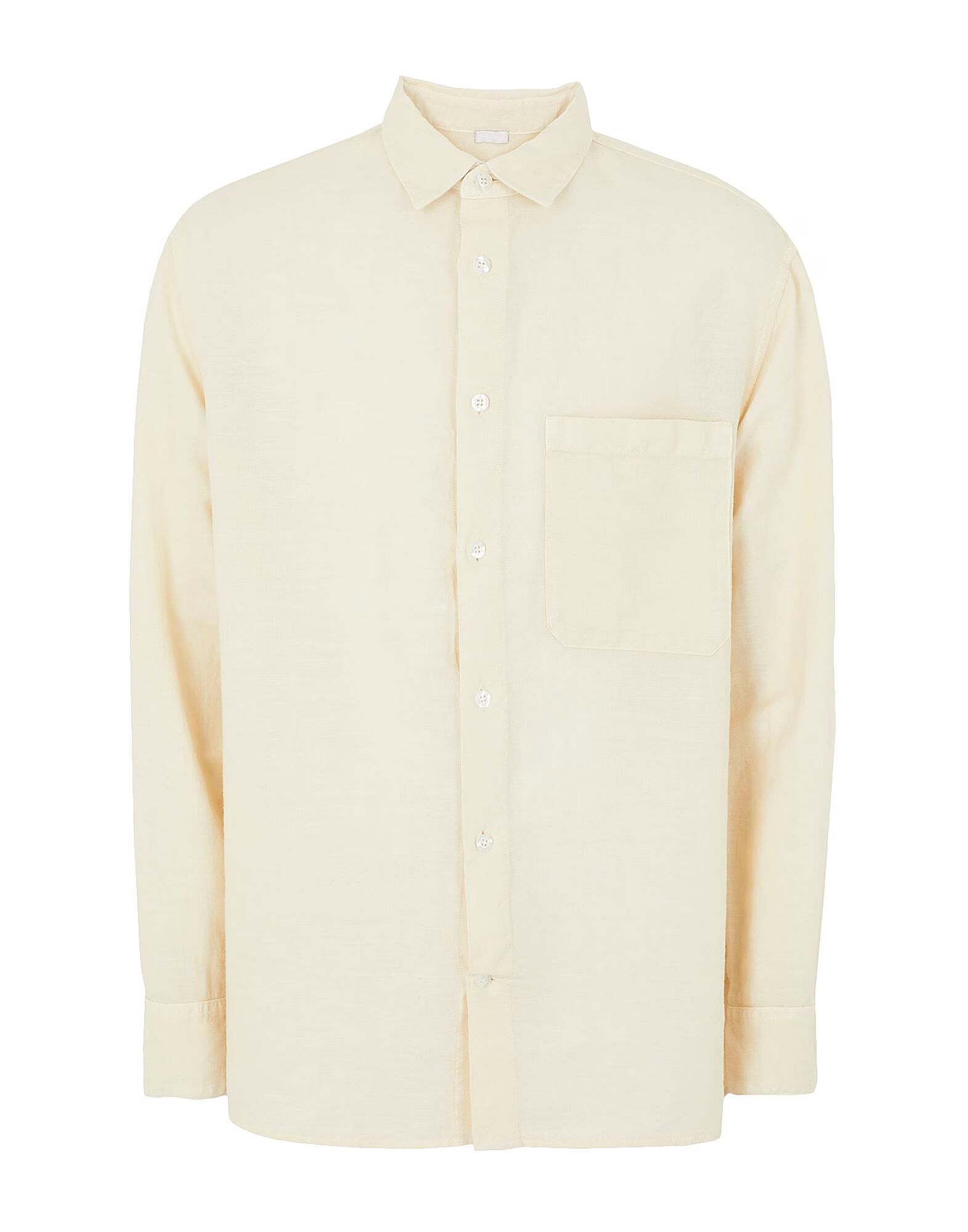 

Рубашка Cotton-Linen Loose Fit L/Sleeve Shirt 8 By Yoox, айвори