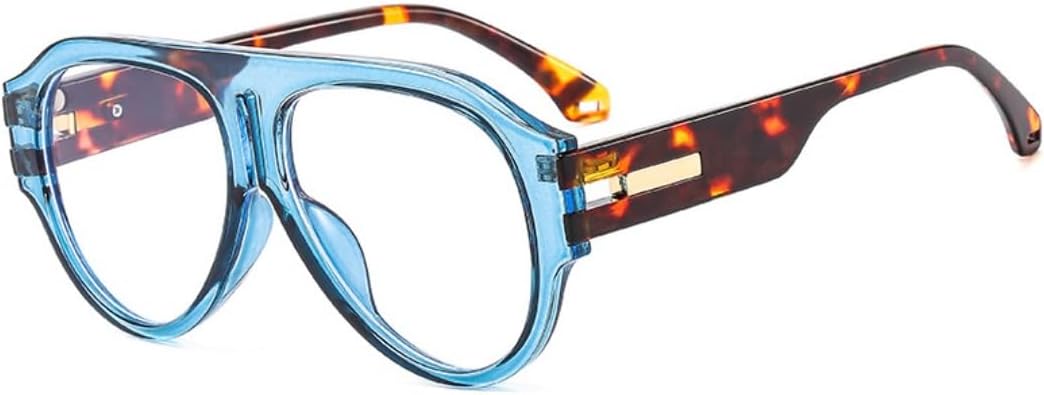 

Квадратные солнцезащитные очки для женщин, винтажные, в крупной оправе, мужские, модные, роскошные, с защитой от УФ-излучения UV400, увеличенного размера UATXTAU, Blue White