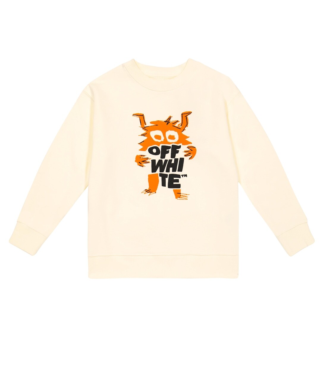 

Толстовка из хлопкового джерси с логотипом Off-White, белый