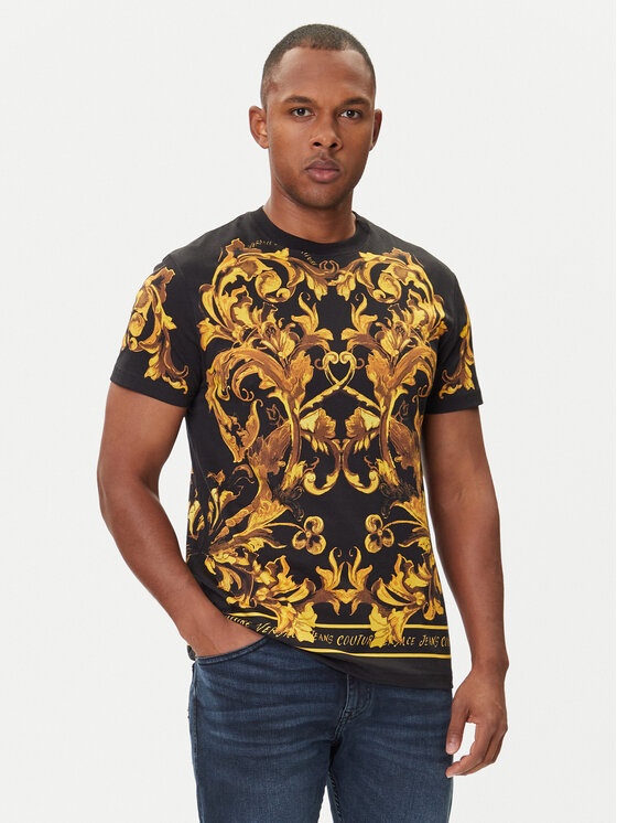 

Футболка regular fit 79GAH6SB JS505 Versace Jeans Couture, черный