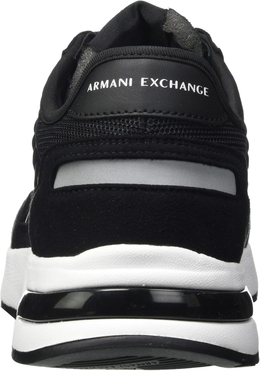 Мужские кроссовки Armani Exchange Dusseldorf с объемной подошвой для бега, черный — фото 3