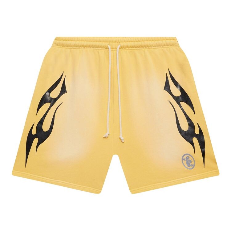 

Шорты Hellstar Flame Shorts Yellow, желтый