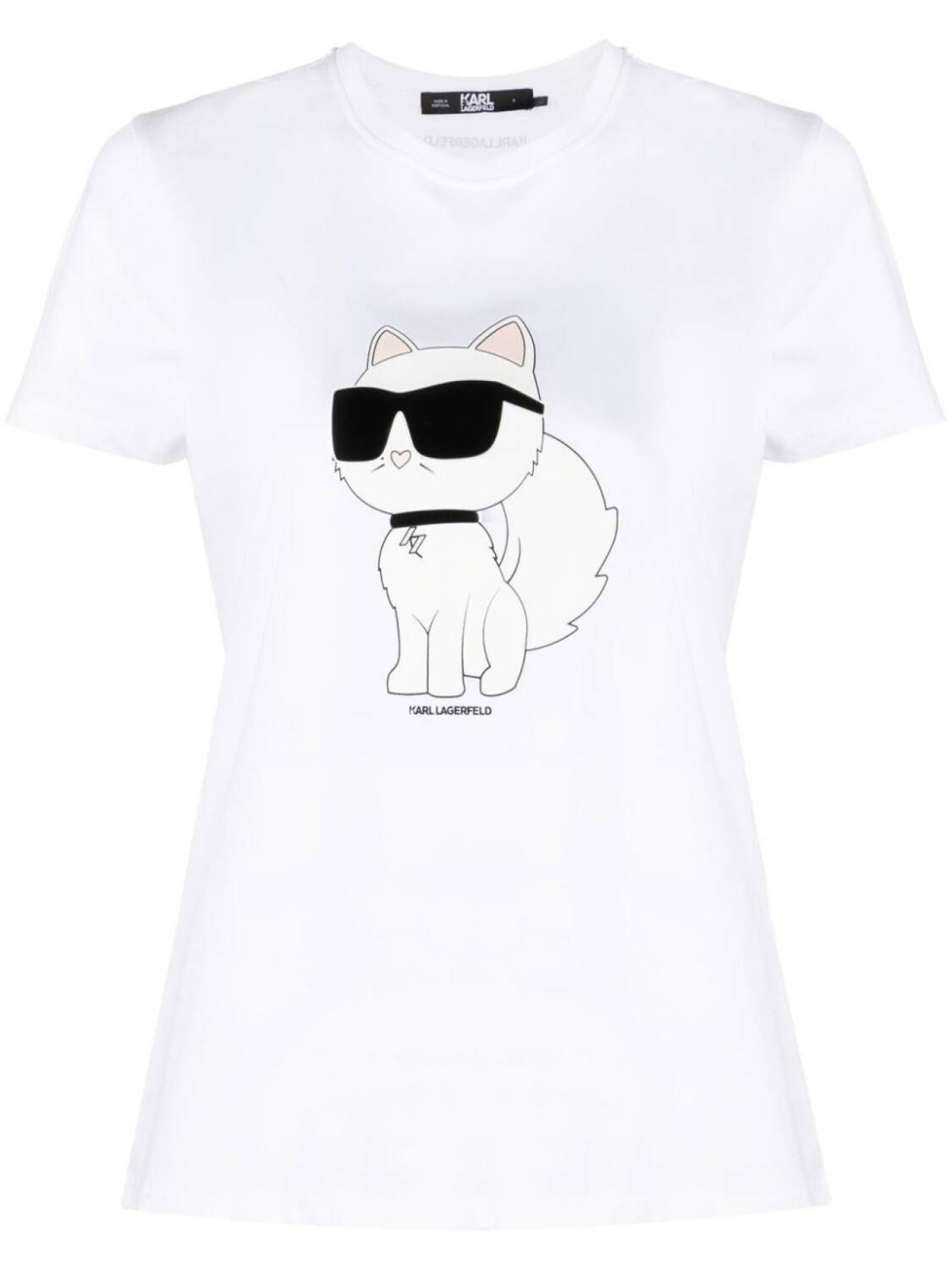 

Karl Lagerfeld футболка Ikonik Choupette из органического хлопка, белый