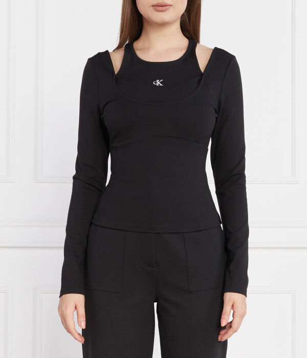 

Блузка двухслойная Calvin Klein Jeans Milano, черный