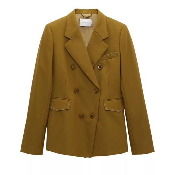 

Куртка casual attraction blazer 541 olive green Dorothee Schumacher, зеленый