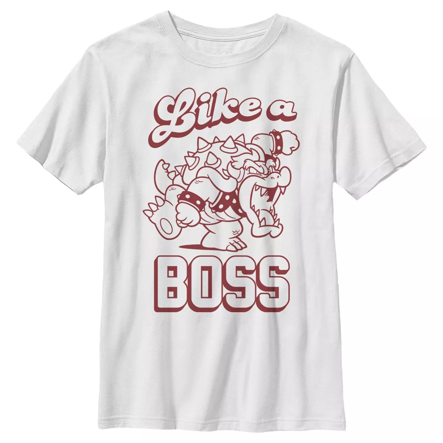 

Футболка Nintendo Super Mario Bowser Like A Boss для мальчиков 8–20 лет с рисунком Koopa King Licensed Character