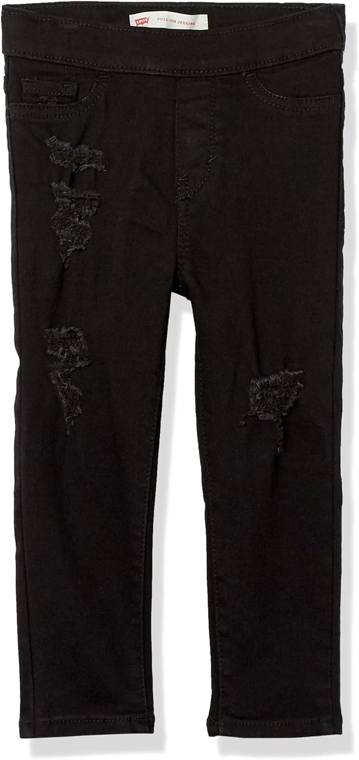 

Узкие джеггинсы Levi's для девочек с высокой талией, Black