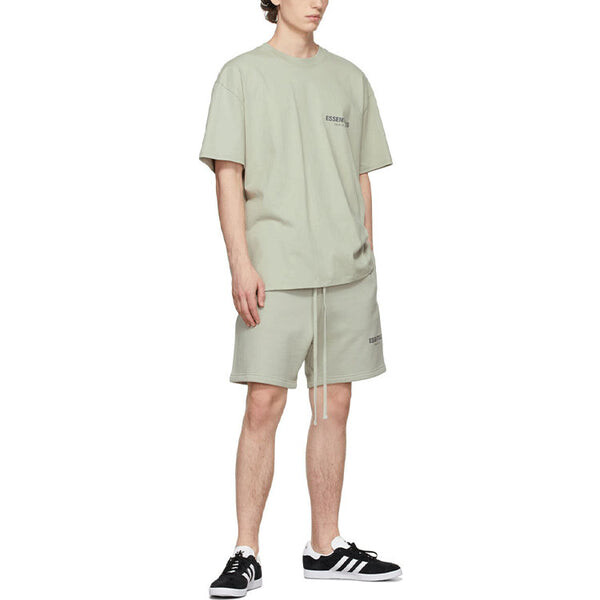 Футболка ss21 t-shirt concrete green Fear Of God Essentials, зеленый — фото 4