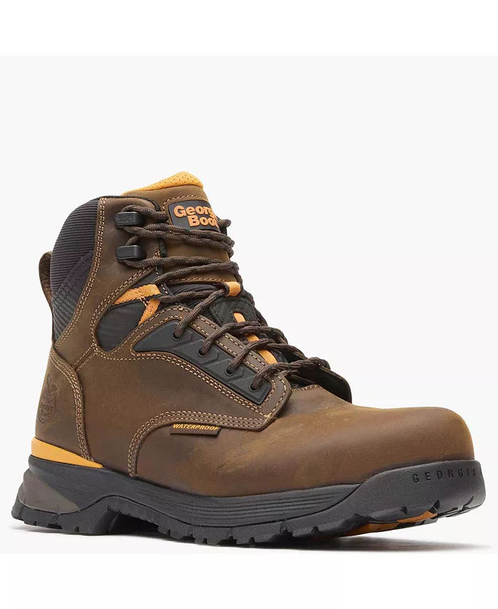 

Мужские водонепроницаемые рабочие ботинки TBD Alloy Toe с защитным носком GEORGIA BOOT, коричневый