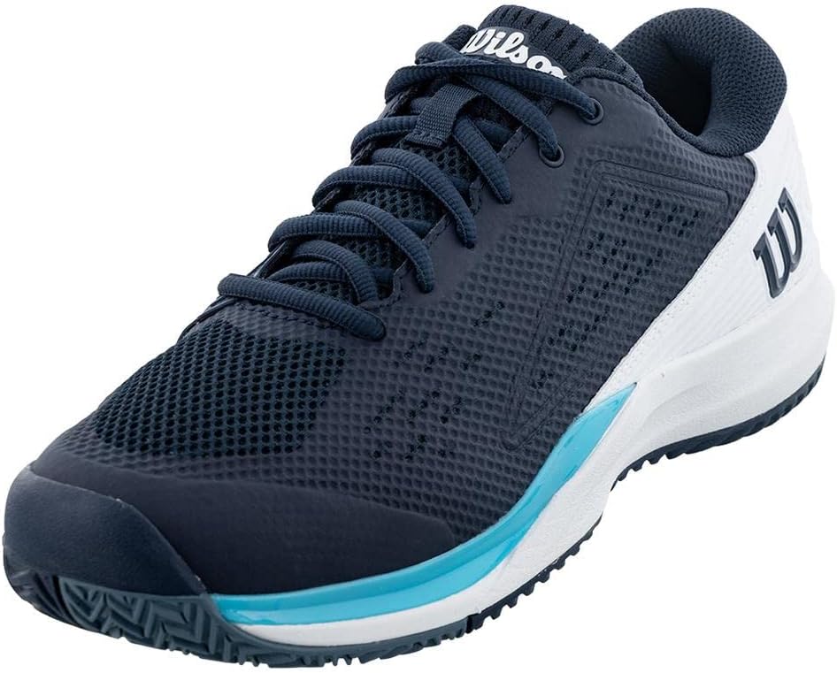 

Мужские кроссовки для пикалбола WILSON Rush Pro Ace Pickler - размеры мужской обуви США, созданы для кортов для пикалбола, белый/синий/голубой