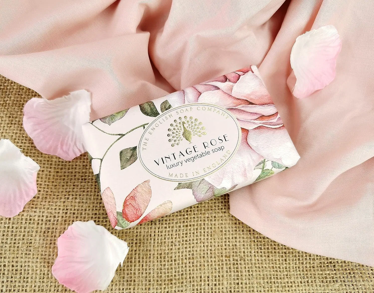 Мыло Vintage Wrapped Soap с ароматом винтажной розы, 200 г The English Soap Company — фото 3