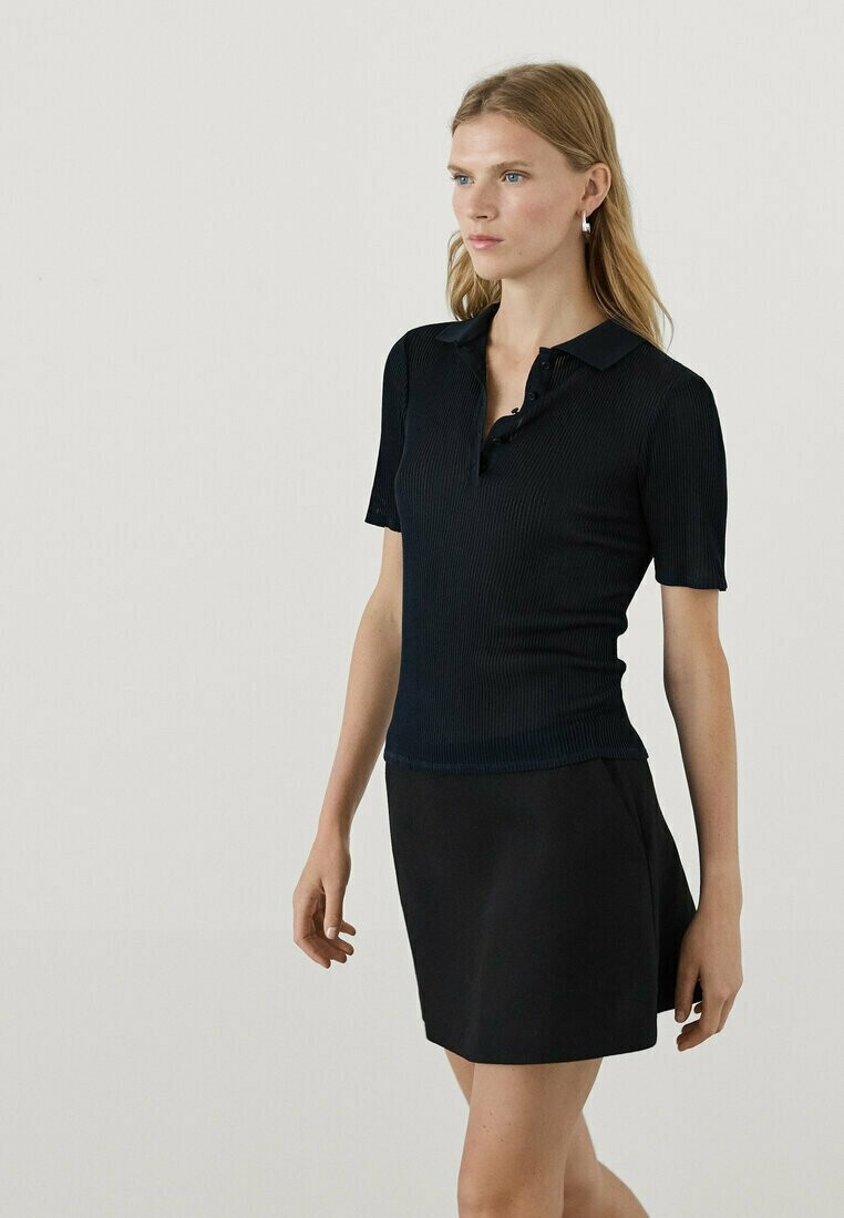 

Рубашка поло Massimo Dutti, темно-синий