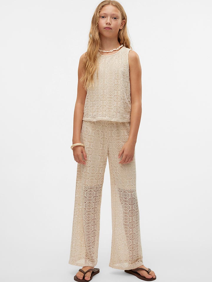 

Брюки Марлен Vero Moda Girl, бежевый
