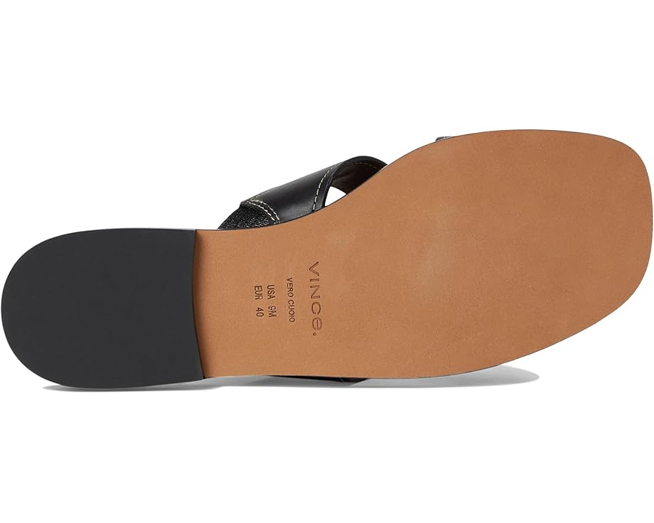 Сандалии Vince Meyers Slide Sandals, цвет Black Leather — фото 3
