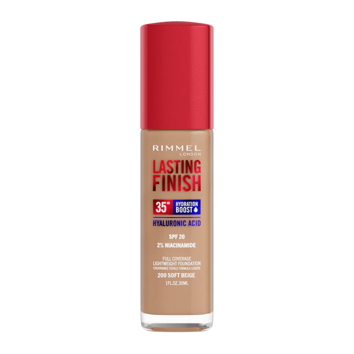 

Тональная основа Lasting Finish 35H Base de Maquillaje Rimmel, 200 Soft Beige