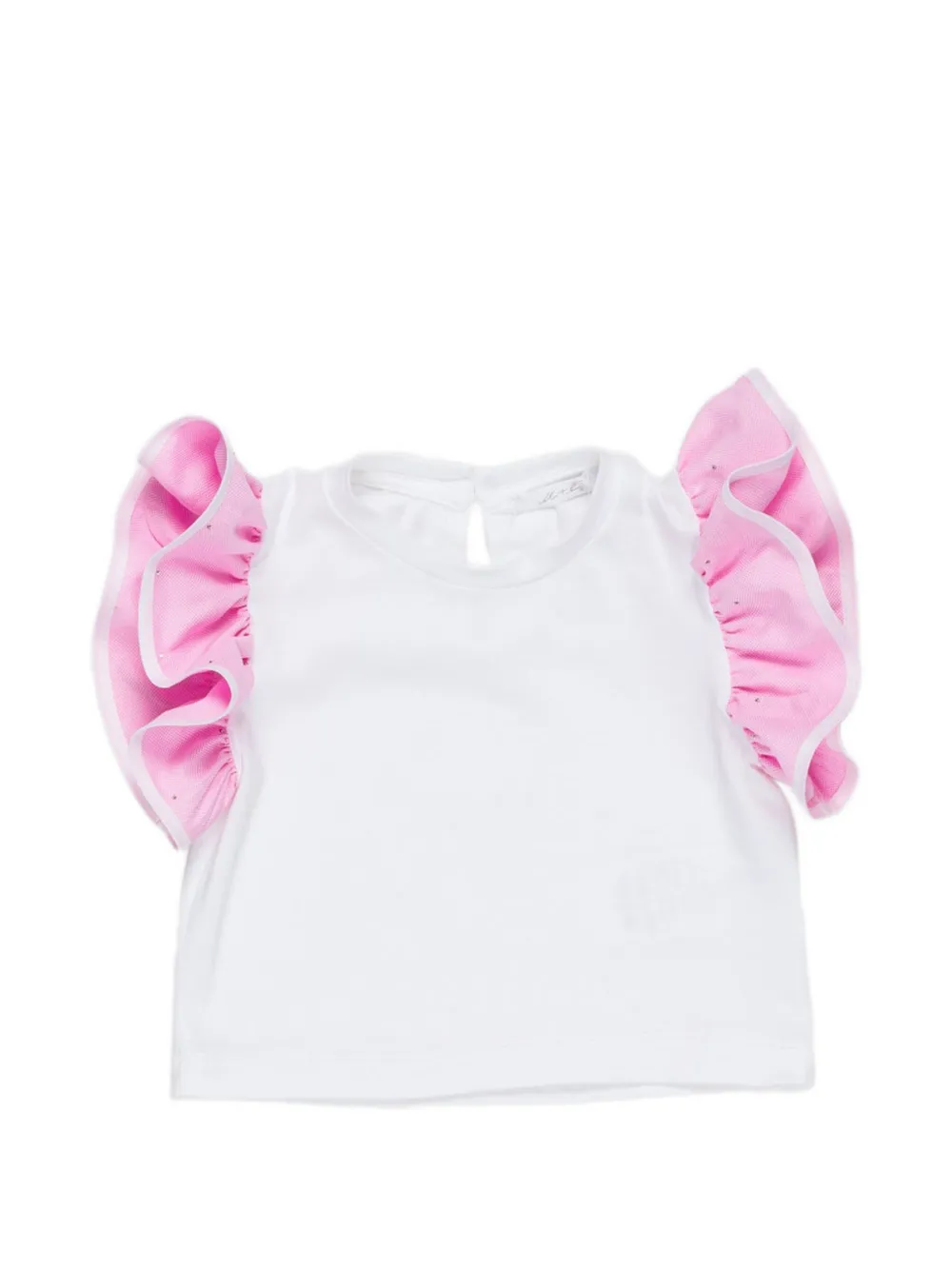 

Топ с оборками Miss Grant Kids, розовый