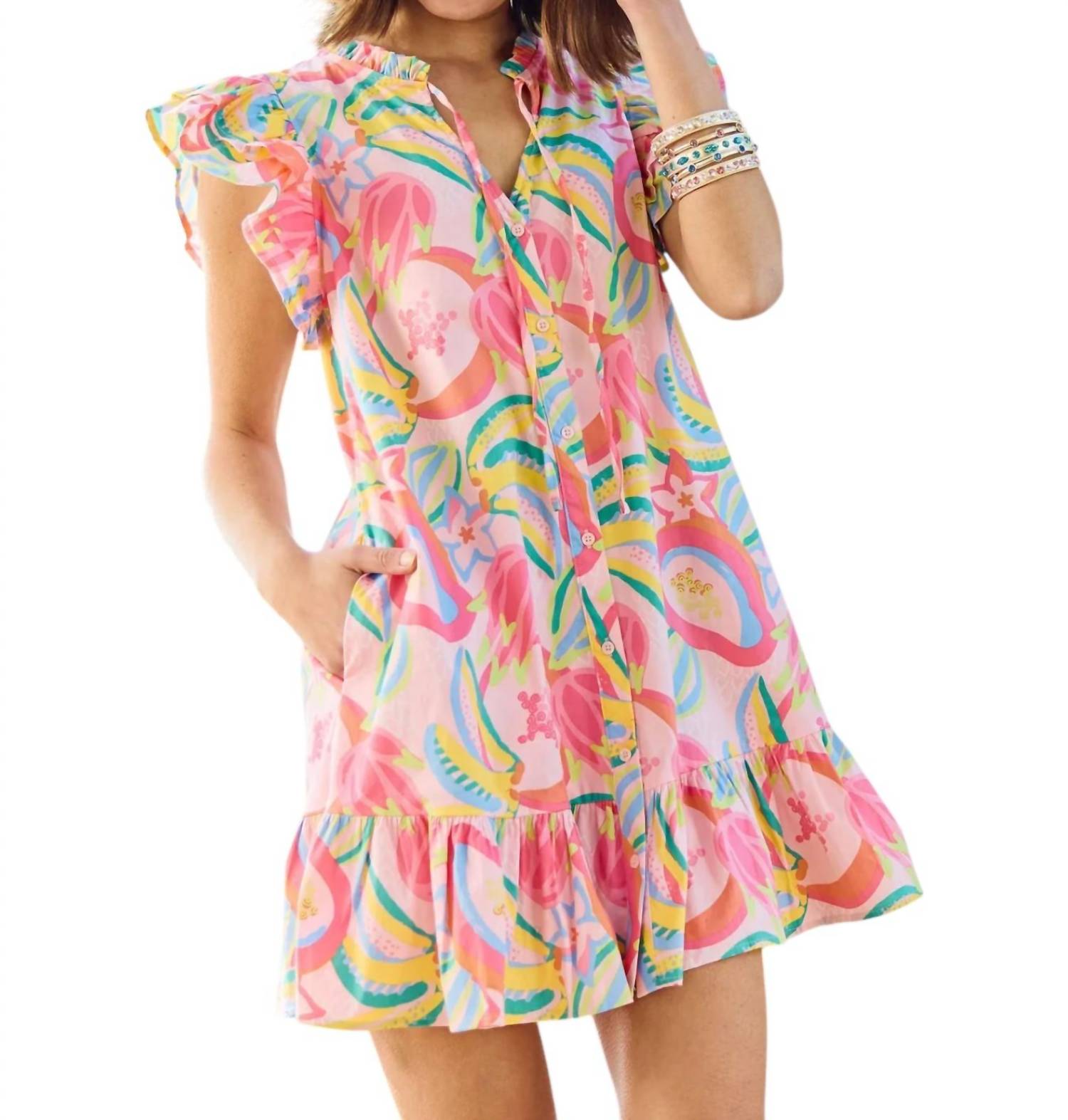 

Платье Эбби в цвете Copacabana Pink MICHELLE MCDOWELL