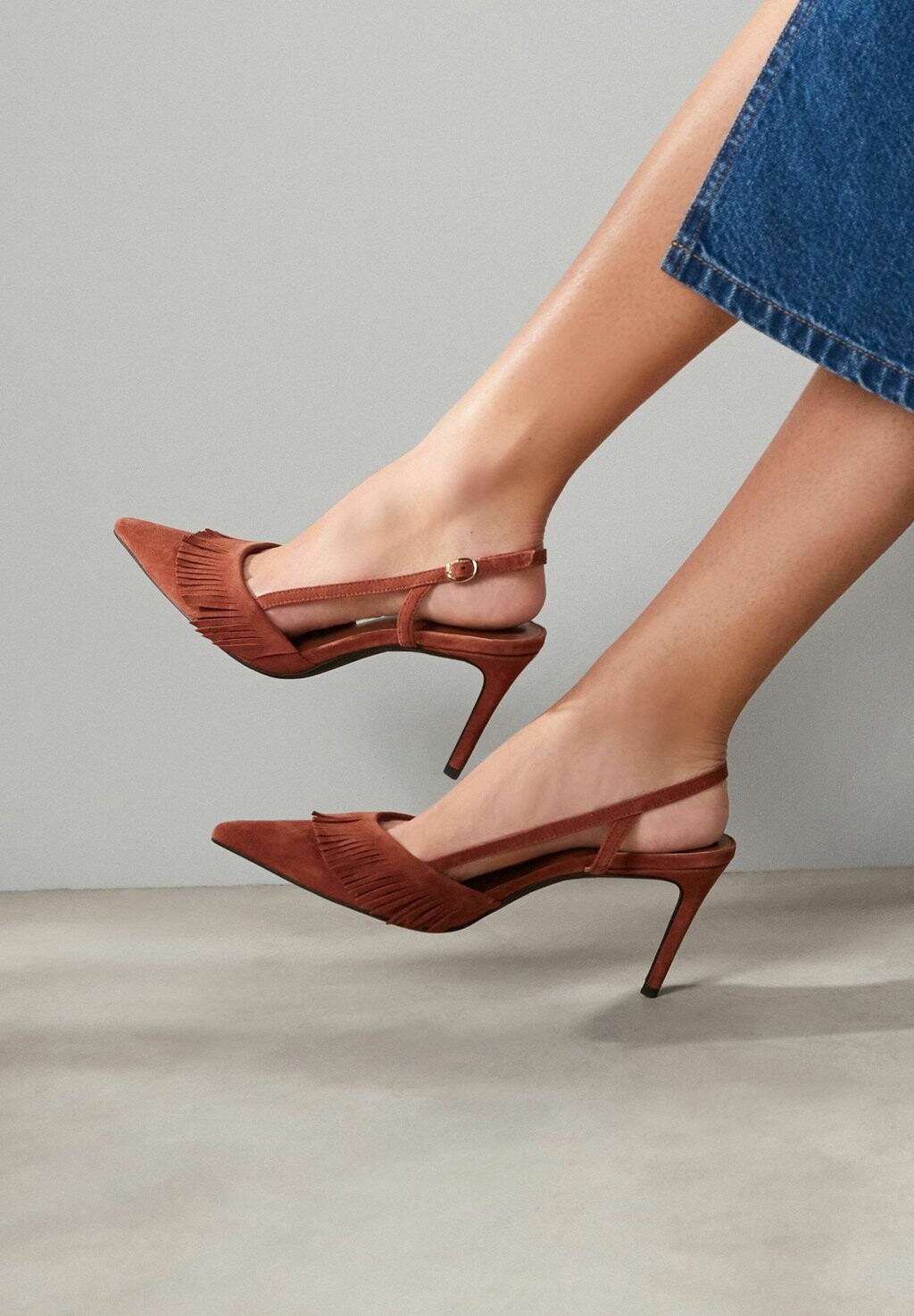 

Туфли FOREVER COMFORT FRINGE SLINGBACK REGULAR FIT Next, цвет rust brown