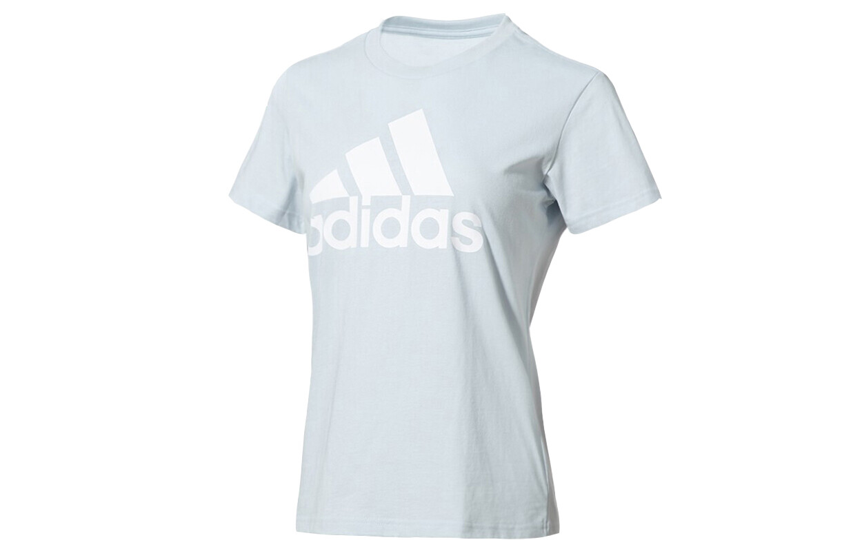 

Женская футболка с логотипом Essentials, синяя Adidas