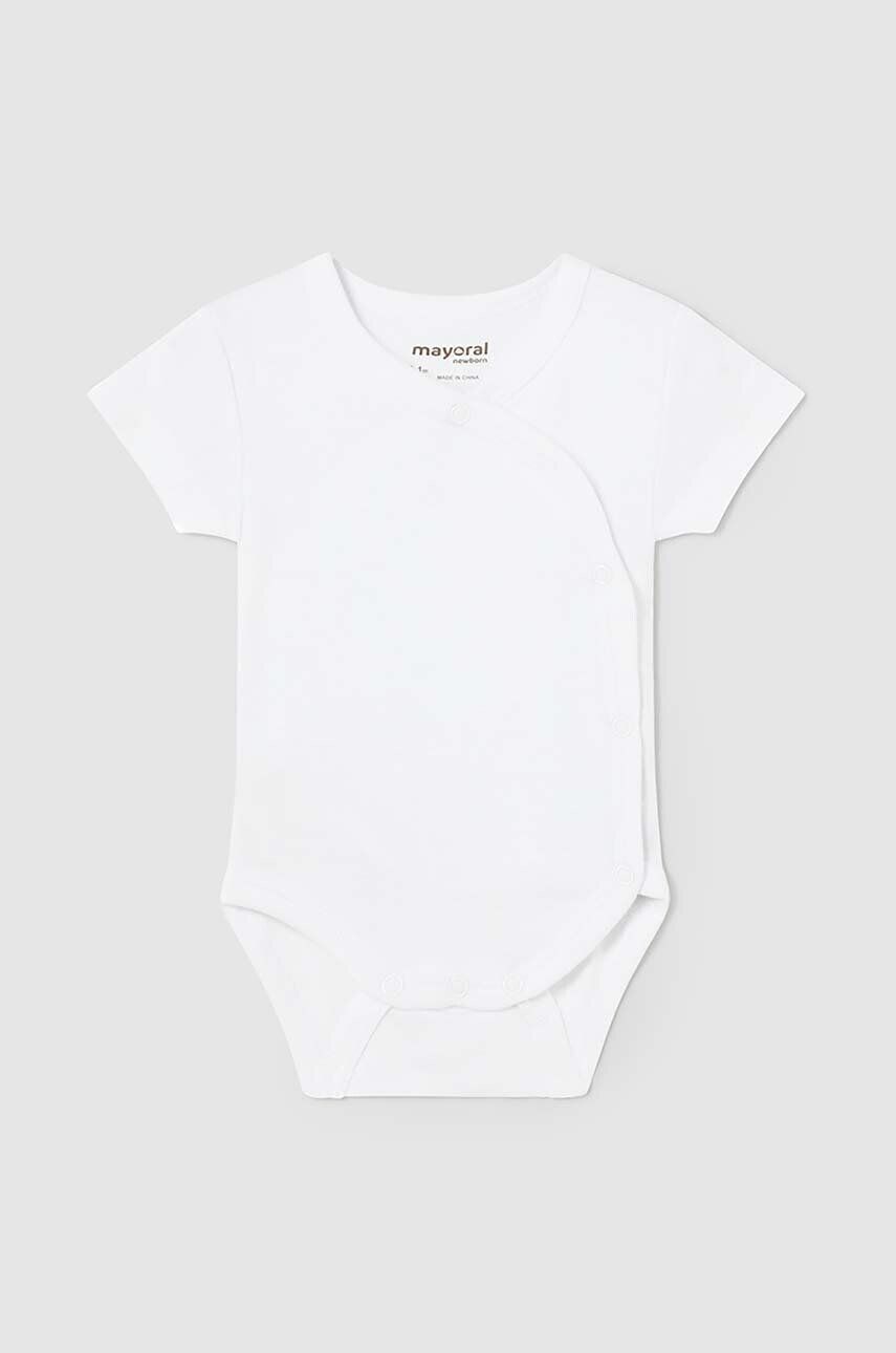 

Хлопковое боди для новорожденных Mayoral Newborn, белый