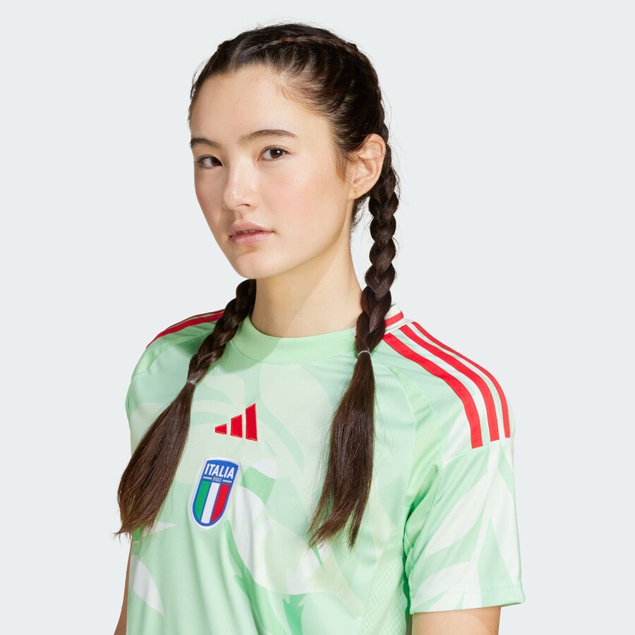 Джерси ADIDAS PERFORMANCE Italy 25 Away, цвет Green/Light green — фото 4