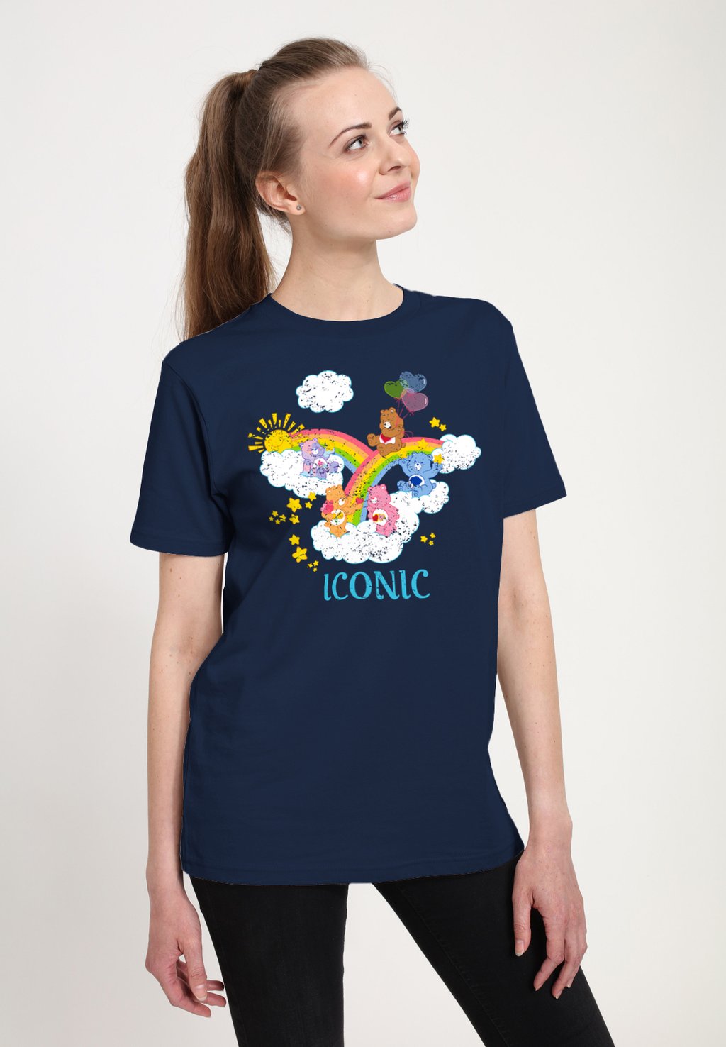 

Футболка с принтом CARE BEARS 40TH ANNIVERSARY ICONIC Henry Tiger, темно-синий