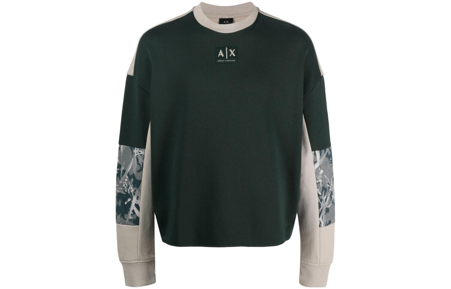 

Толстовка мужская оливково-зеленая Armani Exchange, оливково-зеленый