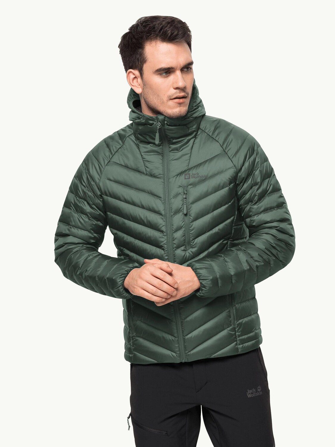 

Куртка Jack Wolfskin PASSAMANI DOWN HOODY M, зеленый